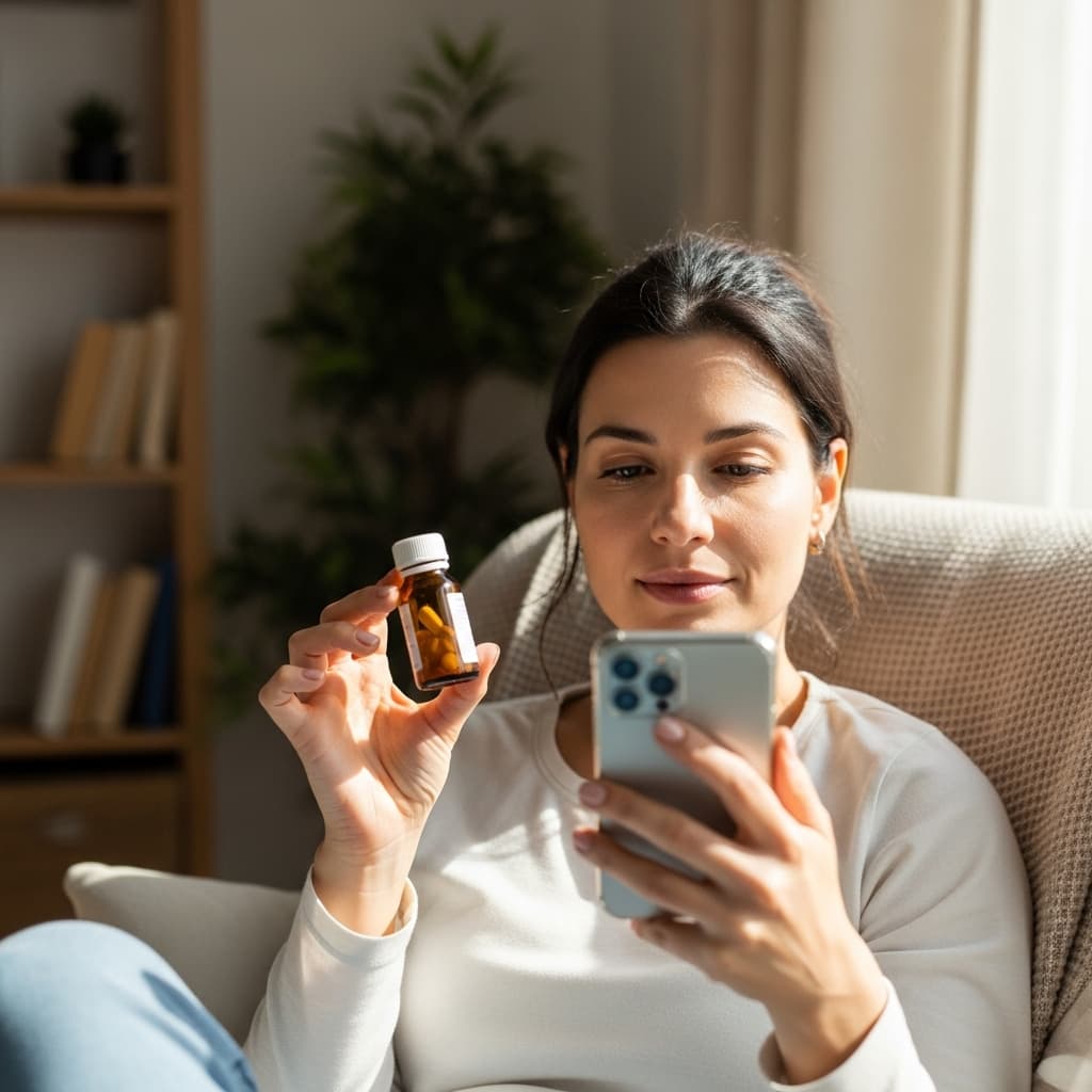 Pharmacist listening to a patient question.